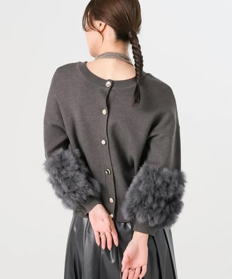 【torrazzo donna（トラッゾドンナ）】ラビットファーニットトップス