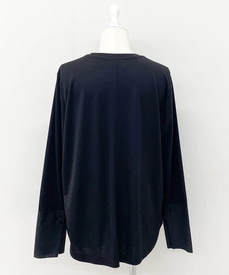 【HERENCIA（ヘレンチア）】袖口切替ロングスリーブトップス