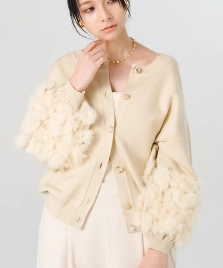 【torrazzo donna（トラッゾドンナ）】ラビットファーニットトップス