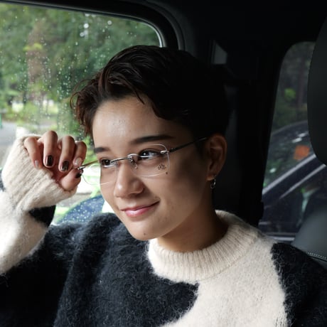 rimless glasses