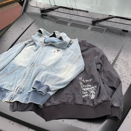 PUNCHBABY DENIM HOODED JACKET