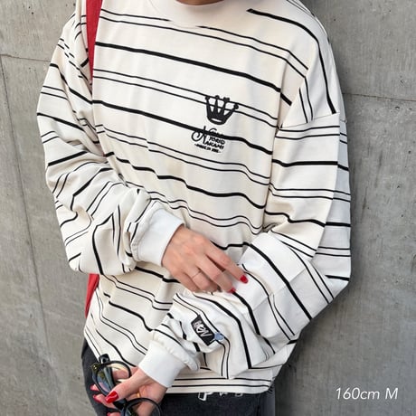 crown logo border longtee
