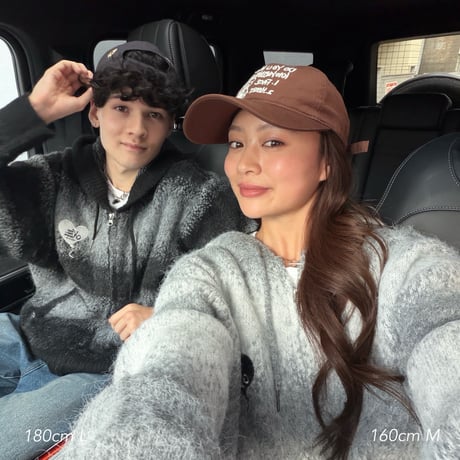 logo knit hoodie