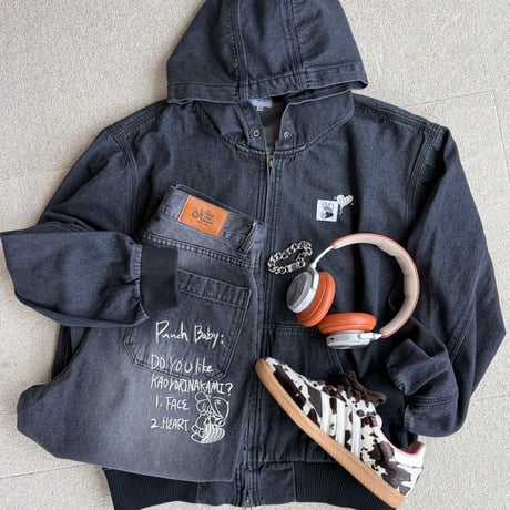 PUNCHBABY DENIM HOODED JACKET