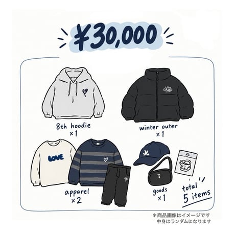 8th anniversary box（¥30,000）