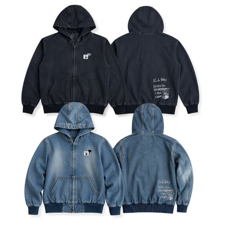 PUNCHBABY DENIM HOODED JACKET