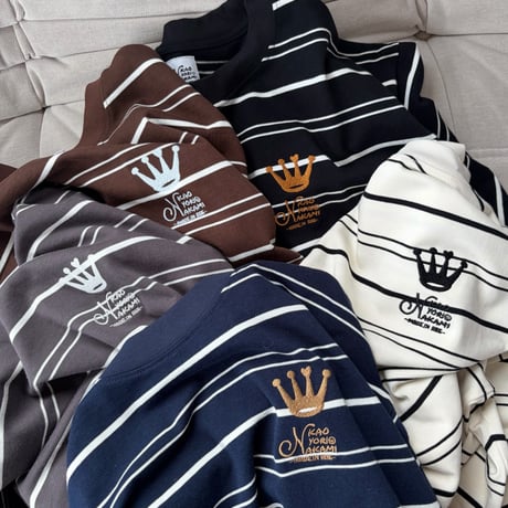 crown logo border longtee