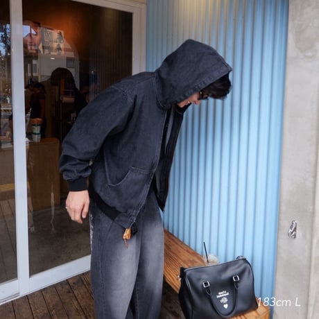PUNCHBABY DENIM HOODED JACKET