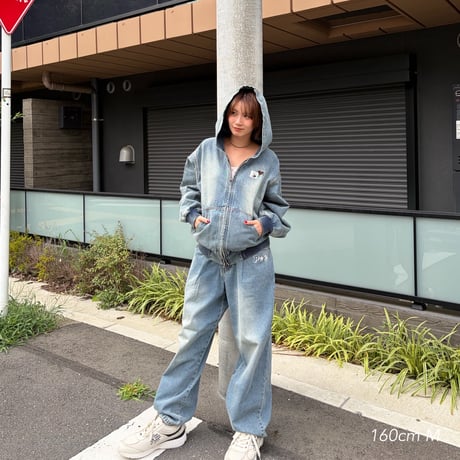 PUNCHBABY DENIM HOODED JACKET