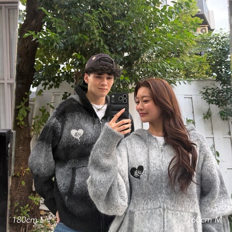 logo knit hoodie
