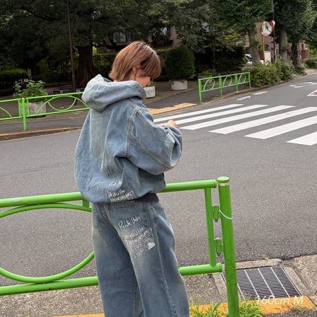 PUNCHBABY DENIM HOODED JACKET