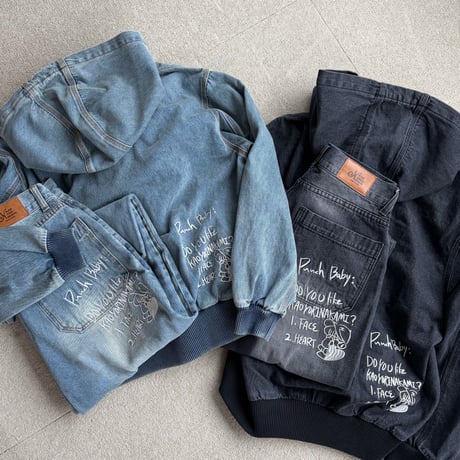 PUNCHBABY DENIM HOODED JACKET
