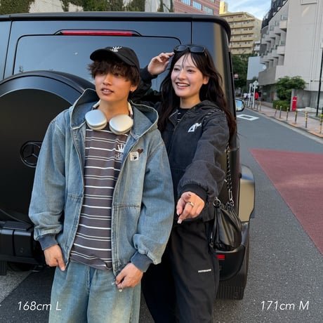 PUNCHBABY DENIM HOODED JACKET
