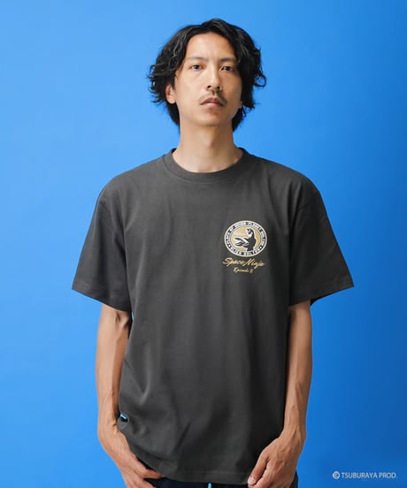 バルタン星人シルエットロゴ Tシャツ/Alien Baltan Logo T-shirts(SUMI BLACK）