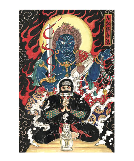 忍者と不動明王クリアファイル/  Ninja & Fudou myouou Clear file