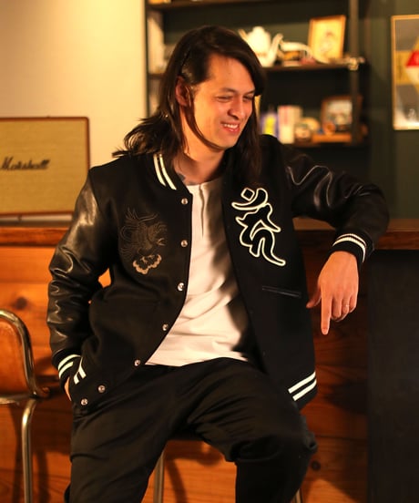 【予約/pre-order】伊賀牛レザースタジャン  天狗と忍者 / TENGU&NINJA IGAUSHI LEATHER  AWARD JACKET(BLK)