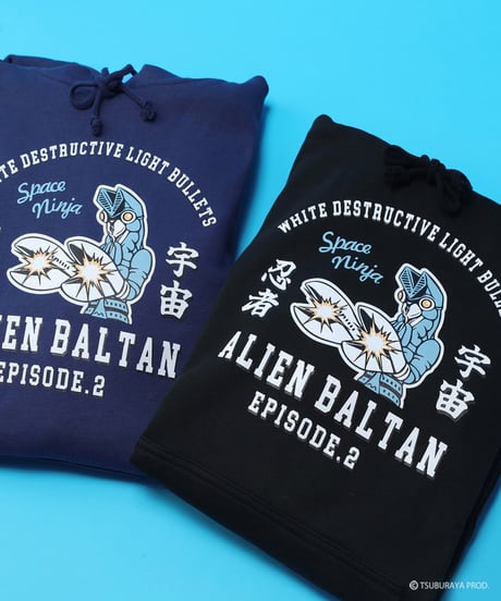 バルタン星人パーカー/ALIEN BALTAN Hoodie(NAVY）