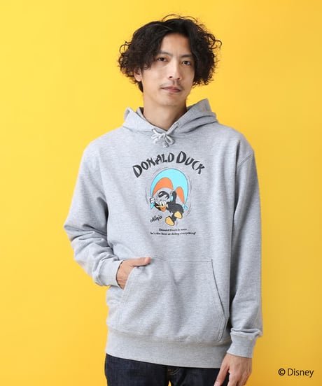 ＜DONALD＞プルオーバーパーカー/＜DONALD＞Hoodie(GREY）