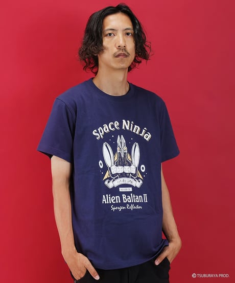 【再入荷なし】バルタン星人（二代目）Tシャツ/ALIEN BALTAN T-shirts(NAVY）