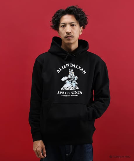 【再入荷なし】バルタン星人パーカー/ALIEN BALTAN Hoodie(BLACK）