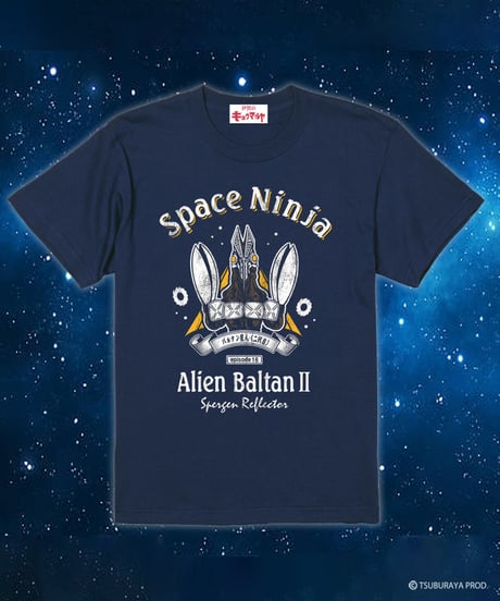 【再入荷なし】バルタン星人（二代目）Tシャツ/ALIEN BALTAN T-shirts(NAVY）
