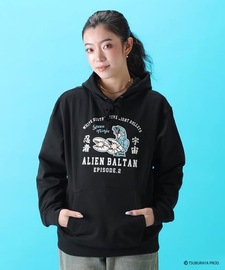 バルタン星人パーカー/ALIEN BALTAN Hoodie(BLACK）