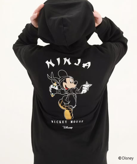 MICKEY ジップパーカー/MICKEY ZipHoodie(BLACK)
