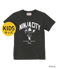 MICKEY キッズTシャツ/MICKEY KIDS T-shirts(SUMI BLACK)