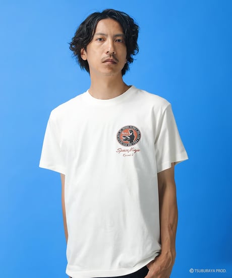 バルタン星人シルエットロゴ Tシャツ/Alien Baltan Logo T-shirts(WHITE）