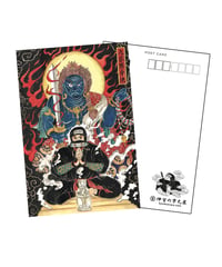 忍者と不動明王ポストカード/Ninja & Fudou myouou Postcard
