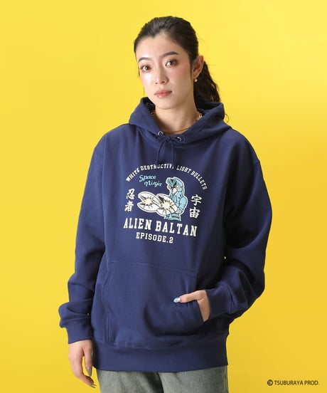 バルタン星人パーカー/ALIEN BALTAN Hoodie(NAVY）