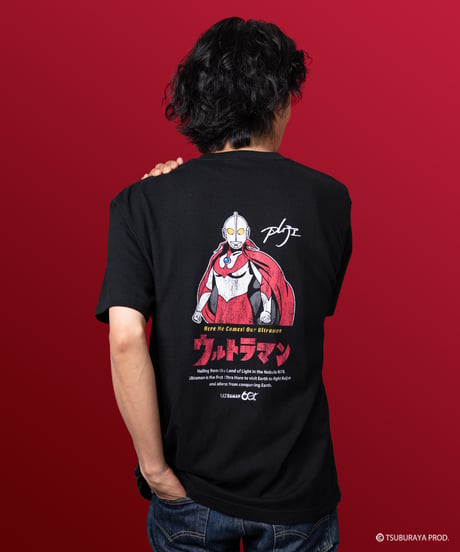【予約/Pre-order】ウルトラマン60thブラザーズマント Tシャツ/ULTRAMAN T-shirts(BLACK）