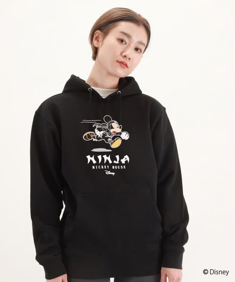 MICKEY プルオーバーパーカー/MICKEY Hoodie(BLACK)