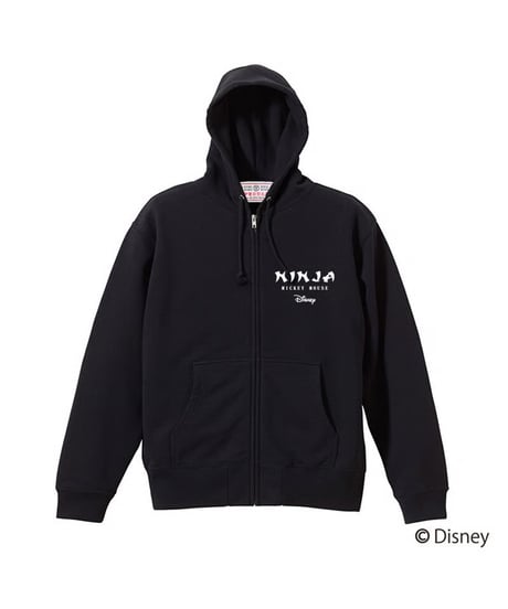MICKEY ジップパーカー/MICKEY ZipHoodie(BLACK)