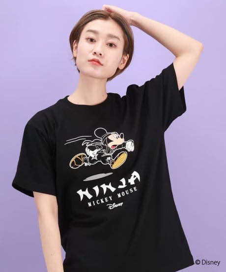 MICKEY RUN Tシャツ/MICKEY RUN T-shirts(BLACK)