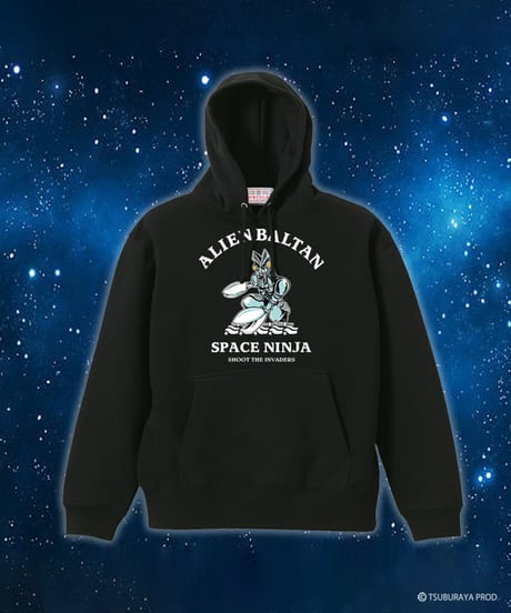 【再入荷なし】バルタン星人パーカー/ALIEN BALTAN Hoodie(BLACK）
