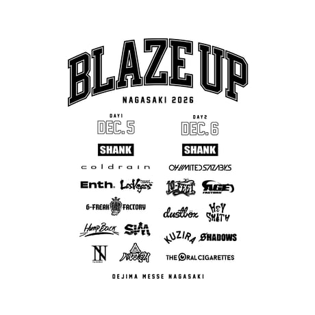 BLAZE UP NAGASAKI 2026 Tシャツ[Cタイプ]