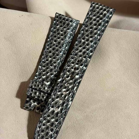 liz-386  リザード レザー 腕時計 ベルト ナチュラル (ラグ幅19 mm - バックル幅16 mm)