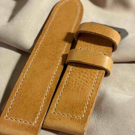 hor-284 HORWEEN ダービー / ライトナチュラル  腕時計ベルト (ラグ26mm - バックル幅26mm)