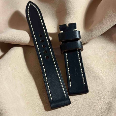 hor-278 アウトレット HORWEEN ホースバットcxl / ブラック 腕時計ベルト (ラグ19mm - バックル幅18mm)