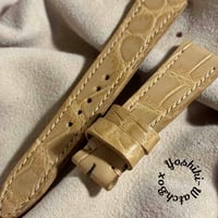 exh-96 タンニン鞣しクロコダイル 腕時計ベルト  (ラグ幅21mm - バックル幅18mm)