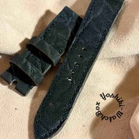 exh-101 エレファント ブラック 腕時計ベルト  (ラグ幅24mm - バックル幅22mm)