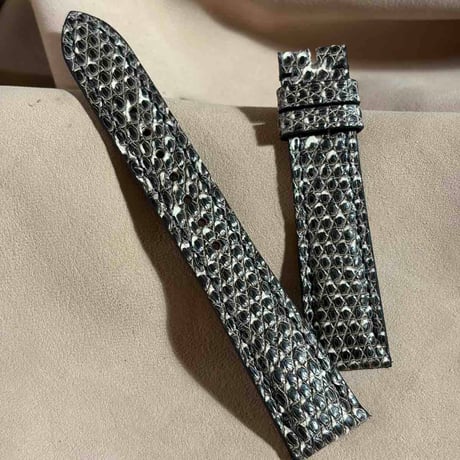 liz-386  リザード レザー 腕時計 ベルト ナチュラル (ラグ幅19 mm - バックル幅16 mm)