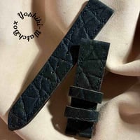 exh-99 エレファント ブラック 腕時計ベルト  (ラグ幅22mm - バックル幅20mm)