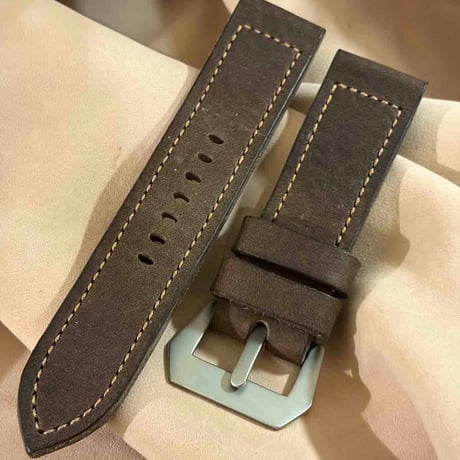 hor-297 HORWEEN ダブリン / ライトナチュラル  腕時計ベルト (ラグ26mm - バックル幅26mm)