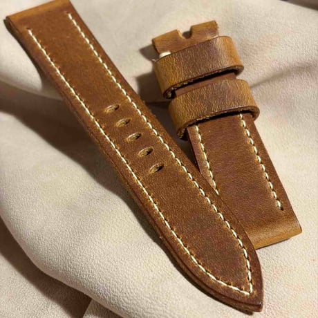 hor-279  HORWEEN ミスティック / シナモン 腕時計ベルト (ラグ22mm - バックル幅20mm)