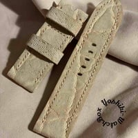 exh-80 タンニン鞣しエレファントレザー 腕時計ベルト  (ラグ幅24mm - バックル幅24mm)