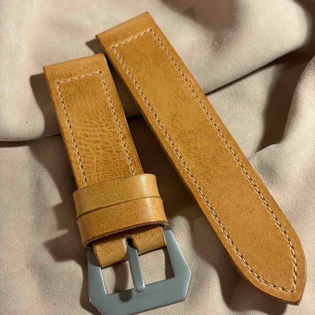 hor-284 HORWEEN ダービー / ライトナチュラル  腕時計ベルト (ラグ26mm - バックル幅26mm)