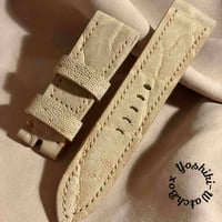 exh-81 タンニン鞣しエレファントレザー 腕時計ベルト  (ラグ幅24mm - バックル幅22mm)