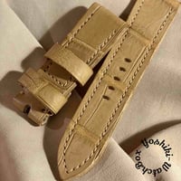 exh-86 タンニン鞣しクロコダイルレザー 腕時計ベルト  (ラグ幅24mm - バックル幅22mm)